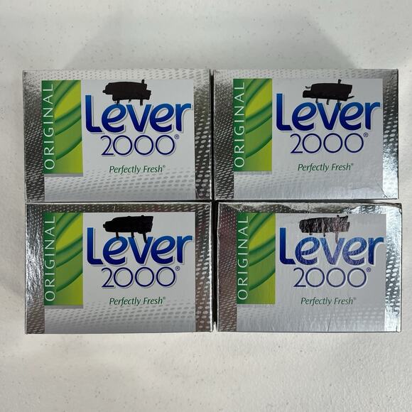 Lever 2000 Original 4 Pack Perfectly Fresh New Bar Soap 4.5oz Old Formula - Picture 2 of 9